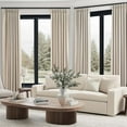 thumbnail image 5 of Black Out Curtains 105 Inches Long,100% Full Light Blocking Thermal Insulated Room Darkening Curtains & Drapes for Bedroom Living Room,Blackout Coating and Interlining-Cream W40”xL105”, 5 of 11