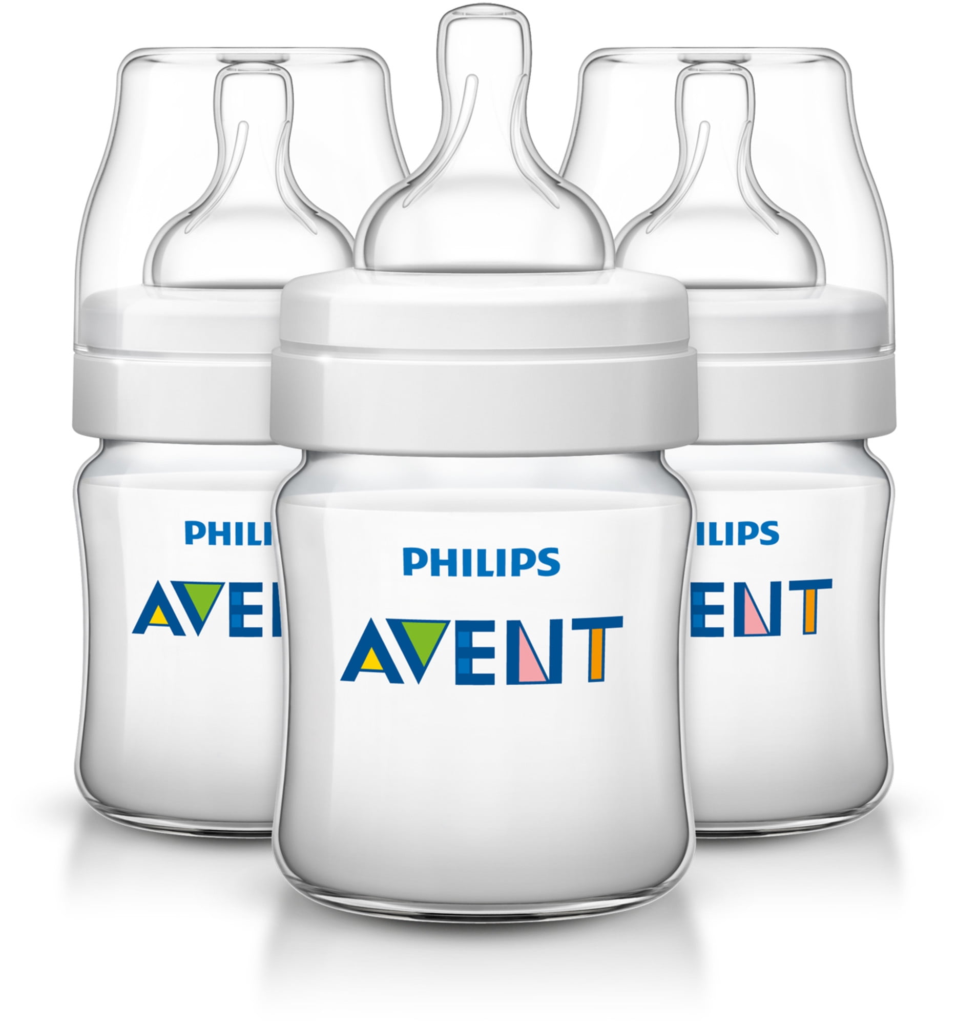 propeller zondag Uitdrukkelijk Philips Avent Anti-colic Baby Bottles Clear, 4oz, 3pk, SCF400/37 -  Walmart.com