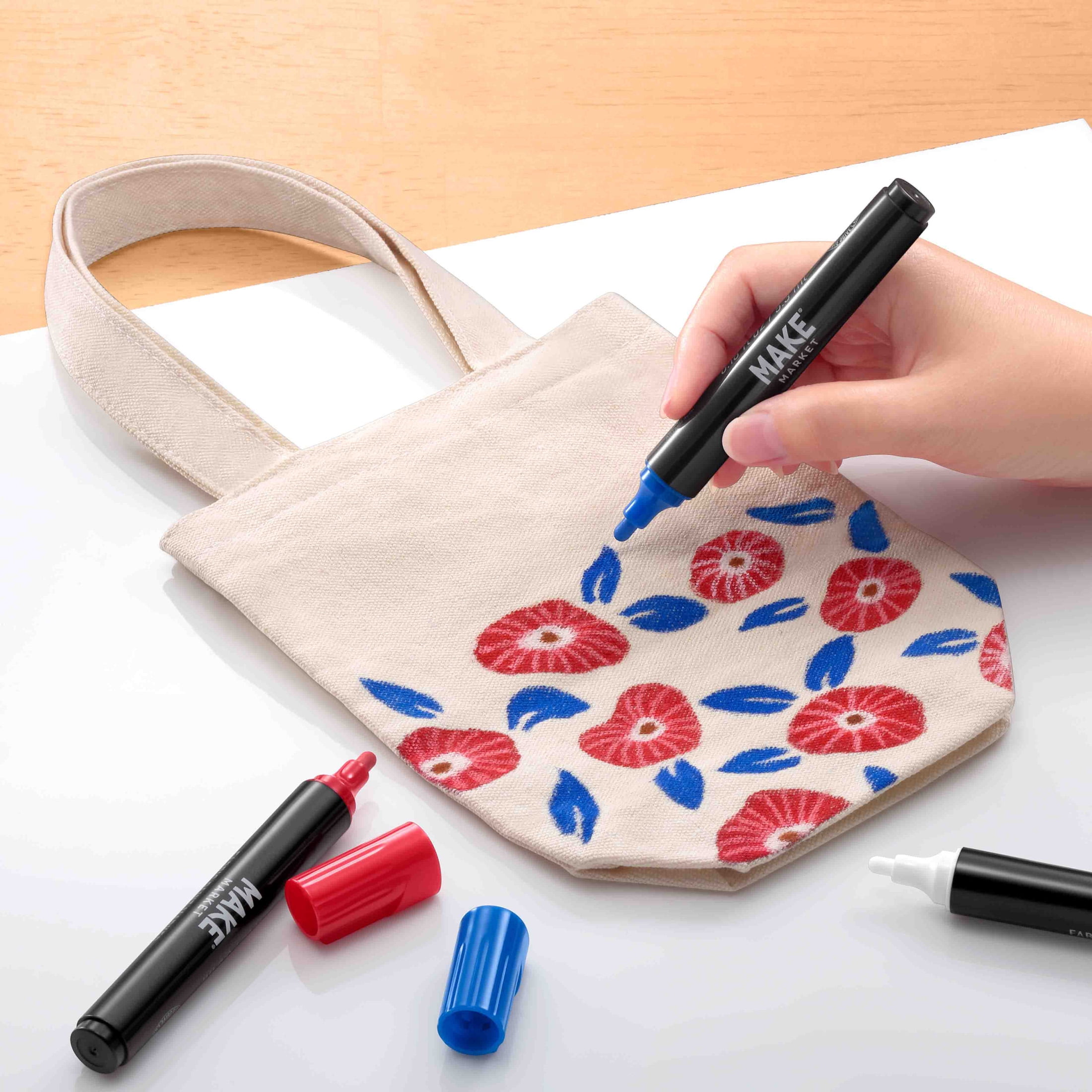 Primary Fabric Paint Marker Set by Make Market