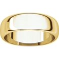 thumbnail image 4 of 6mm Half Round Band in 18k Yellow Gold - Size 10, 4 of 9