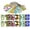 Multi-color, variant on Soimoi 40Pcs Motifs Print Precut Fabrics Strips Roll Up 1.5x42 inches Cotton Jelly Rolls For Quilting - Multicolor