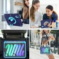thumbnail image 6 of Decase for iPad Mini 6th Gen Military Grade Protection Case,Built-in Rotation Ring Stand,with Shoulder Strap & Hand Strap,with Pen Holder,Rugged Shockproof Heavy Duty Case Cover,Navyblue, 6 of 13