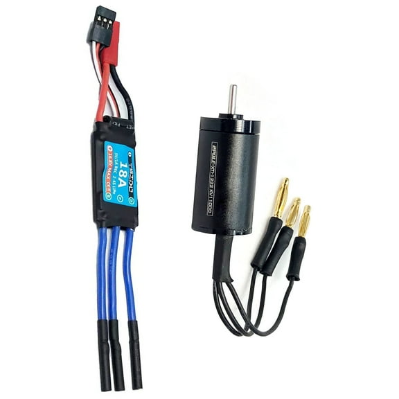 Replacement Parts for RC Car Brush Machine Repair 11000KV Brushless Motor and 18A ESC Combo