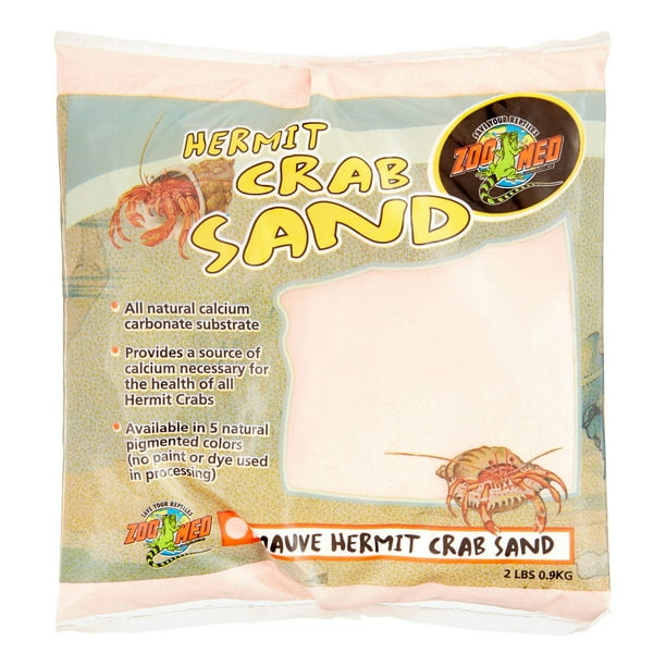 Zoo Med Hermit Crab Sand, 2 Lb, Mauve