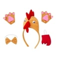 thumbnail image 4 of Set de vestuario de animales de pollo 3d vestirse para la fiesta de cumpleaños de Halloween del festival Marrón, 4 of 8