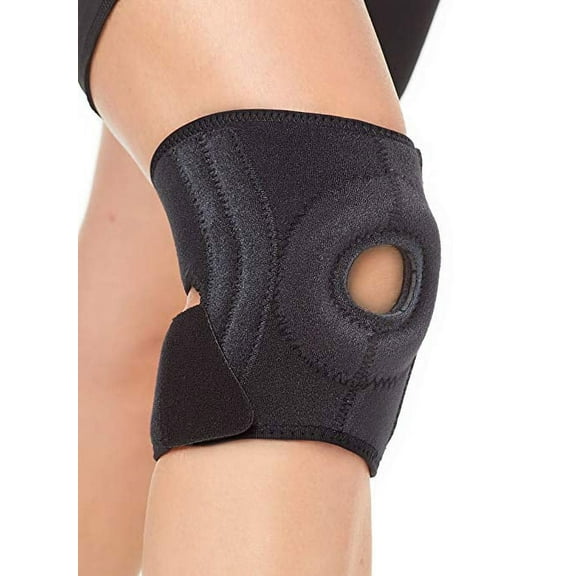 Mueller Premium Knee Stabilizer with Padded Support, Black, Small/Medium