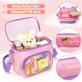 thumbnail image 2 of Cesta de bicicleta GRAOSO Front Kids de nailon rosa, 21 x 11 x 16 cm, 2 of 7