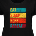 thumbnail image 4 of Inktastic Team Roping Eat Sleep Rope Repeat Women's Plus Size T-Shirt, 4 of 5