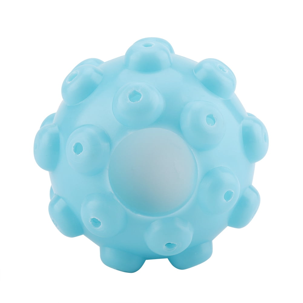 Qiilu 2Pcs/Set Blue PVC Reusable Dryer Balls Laundry Washing Drying