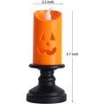 thumbnail image 2 of 6 piezas de luces LED con forma de calabaza de Halloween, velas sin llama, luces parpadeantes oso de fresa  Hogar, 2 of 4
