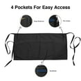 thumbnail image 2 of HeedFit Server Waist Apron, 3 Pockets, 11.5", One Size, Black, Pack of 6, 2 of 5