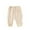 Beige, variant on Toddler Pants Spring Summer Boys Girls Loose Trousers Solid Color Fashion, Size 18-24 Months