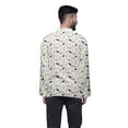 thumbnail image 4 of Atasi Kurta Décontractée Imprimée à Col Chinois Chemise Ethnique Kurta Courte pour Homme Tunique, 4 of 5