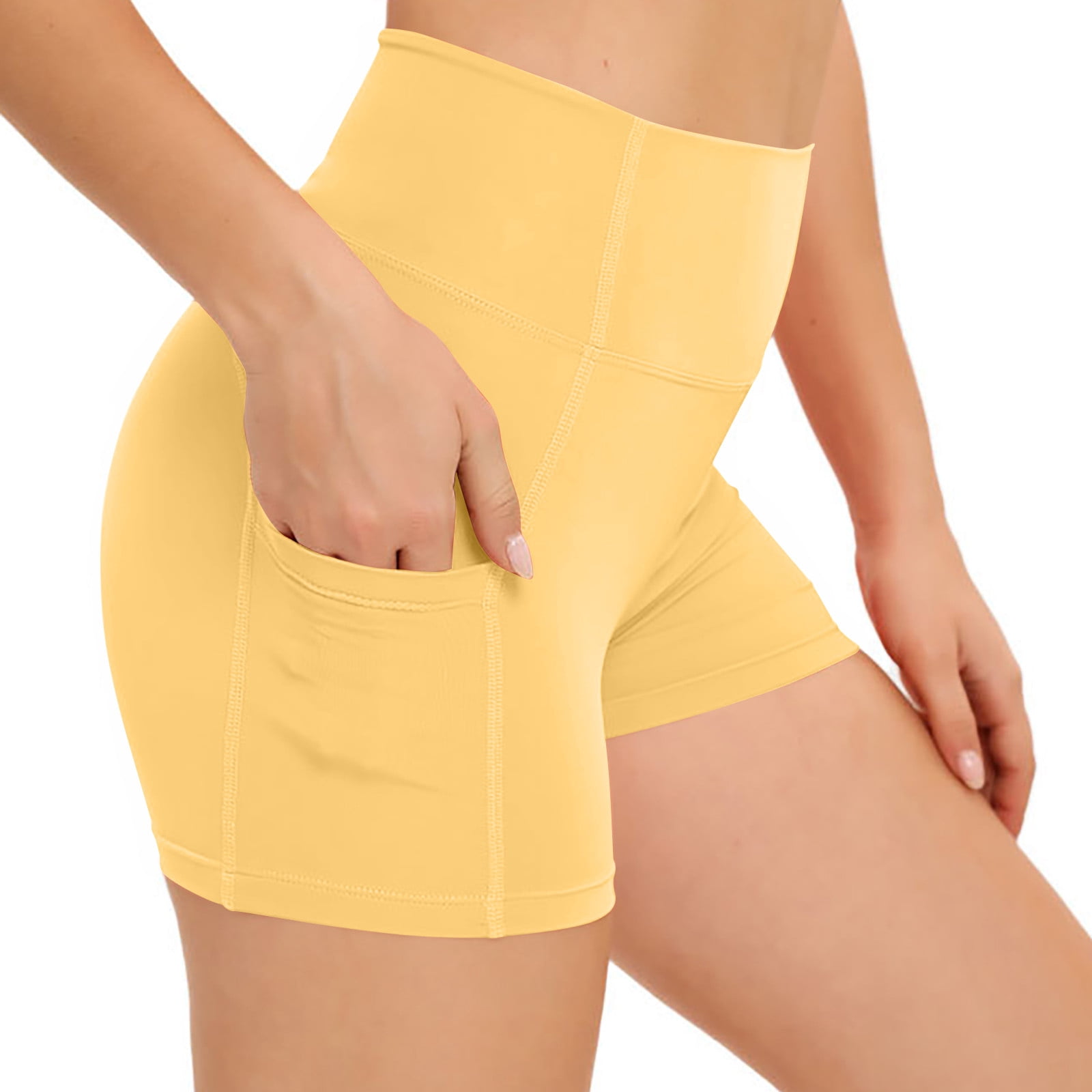 YeJammarp Workout Outfit Womens 2 Piece Tennis Golf Dress with Shorts Pockets Quick Dry Spandex Tank Athletic Outfits (M, Yellow)