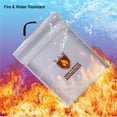 thumbnail image 2 of Toystoory Bolsa de documentos ignífuga Bolsa de almacenamiento resistente al fuego y al agua para Documentos en efectivo Joyas Pasaporte Almacenamiento y organización del hogar, 2 of 4