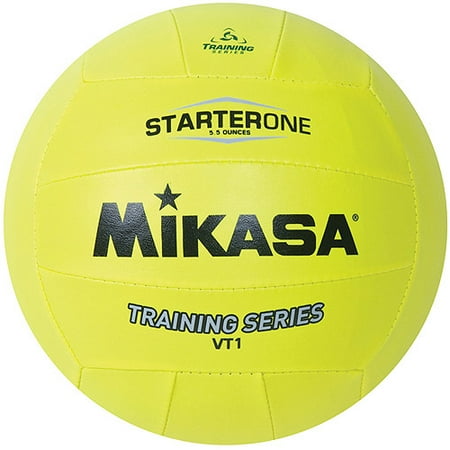 Mikasa VT1 Starter One Training Indoor Volleyball, Yellow