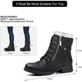 thumbnail image 6 of Women's Combat Boots Lace up Ankle Booties, 6 of 15