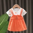 thumbnail image 1 of Robe Princesse d'Été pour Bébés Filles à Pois Manches Courtes Col Rond Tenue d'Été, 1 of 9