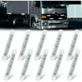 thumbnail image 5 of LINLIN 10 Pieces 12 LED Side Marker Lights, LED Indicators Lights Led Marker Clearance Lights LED Truck Side Lights 24V, 5 of 7