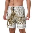 thumbnail image 1 of Fotbe Western Scenery With Old Wagon Traje de Baño para Hombre – Shorts de Natación de Secado Rápido con Forro y Bolsillos-3X-Large, 1 of 6