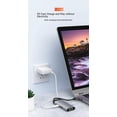 thumbnail image 3 of New Type-C Docking Station Usb Hub Hub USB3.0/RJ45 Gigabit 6-in -1 Docking Station Gray, 3 of 12