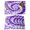 Purple, variant on Purple Ombre Placemats Set of 12, Modern Abstract Tie Dye Painting Art Placemats for Dining Table, Place Mats for Kitchen Tabletop, Waterproof Wipeable Dining Table Mats Set