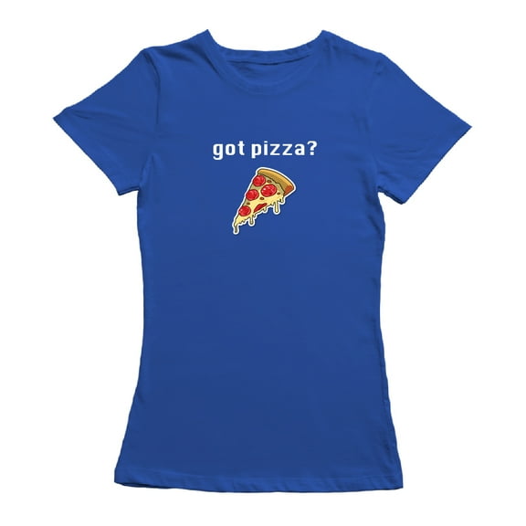 Got Pizza? Graphic Women Royal Blue T-Shirt, Female Small