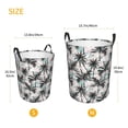 thumbnail image 5 of Daiia Hawaii Palms Round Laundry Basket with Handles Thickened Waterproof Circular hamper,Dirty Clothes Storage Basket for Bedroom,Bathroom,College Dorm-Medium, 5 of 8