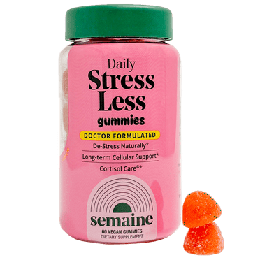 Semaine Stress Less Gummy with Cortisol Care® 60 Count – Balance Cortisol, Better Mood & Sleep