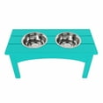 thumbnail image 3 of WestinTrends Elevated Modern Pet Stand Feeder for Cats & Dogs Puppy, Removable stainless steel bowls, UV and Weather Resistant, 3 of 7