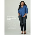 thumbnail image 4 of Riders by Lee® Indigo Easy Care 3/4 Sleeve Woven Shirt, 4 of 5