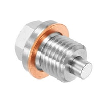 M14x1.5 Magnetic Oil Drain Plug,25mm Length with Copper Crush Washer