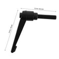 thumbnail image 2 of HONITANO 1Pcs Clamping Lever Handle for Workout Sled and Cable Machine Handles in Black, 2 of 8