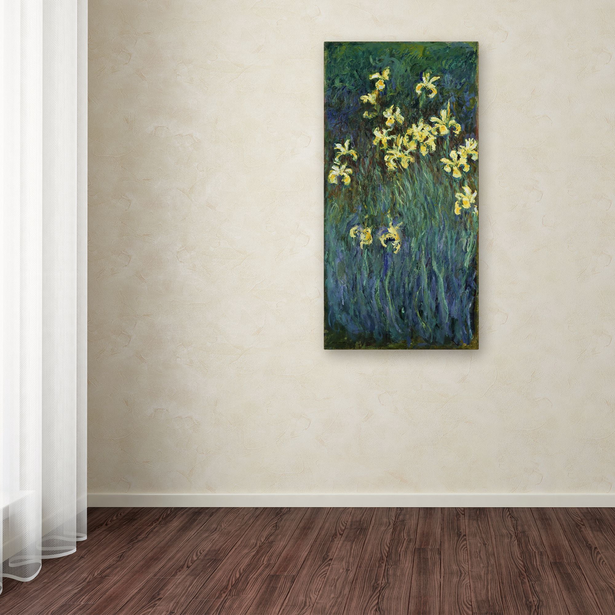 Claude Monet 'The Yellow Irises' Canvas Art