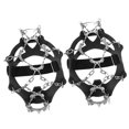 thumbnail image 1 of Tacos de Crampones Tacos de Nieve Puños de Pinzas Hombre Mujer Botas Zapatos Caminar Camping Senderismo de Nieve Negro l Macarena Apretones de zapatos para crampones de hielo, 1 of 7