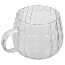 STOBOK Home Glass Tumbler Glass Coffee Mug Transparent Glass 1Pcs