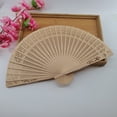 thumbnail image 5 of Wooden Handheld Folding Fan, Hand-Carved Wooden Hand Fan with Tassel & Bags, Bamboo Accordion Fan, Handheld Line Dance Fan, Lightweight Carved Fans for Gifts, Photography Props, Home Decor, 5 of 7