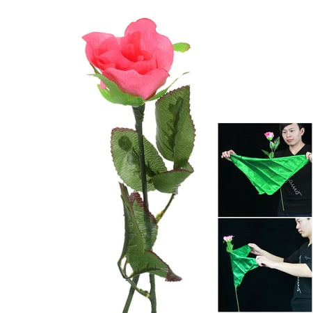 Burberry Silk Scarf - Magic flower Floatable Manmade Plastic Rose + Silk Scarf