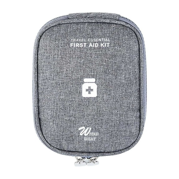 XMMSWDLA Portable First Aid Bag Empty Organizer Travel Medicine Bag with a Mini Pouch Medical Supplies Bag for Home Camping Hiking Office