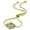 Yellow Gold-Tone, variant on Stainless Steel Multi-Color CZ Hamsa Adjustable Chain Bracelet - Silver-Tone