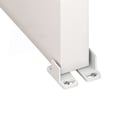 thumbnail image 3 of Bgsha 2Pcs White Adjustable Floor Guide Wall/Door Bottom Guide For Sliding Door, 3 of 9