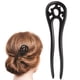 thumbnail image 1 of Palillos para el pelo vintage con diseño de U, estilo retro, color negro, 1 of 7