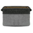 thumbnail image 2 of Sorbus Panier de Rangement en Sergé, Grand, Pliable, Ensemble de 6, Noir, 2 of 6