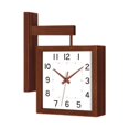 thumbnail image 1 of Reloj de esquina decorativo de doble cara para comedor, sala de estar u hotel. Blanco, 1 of 9