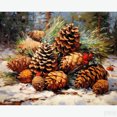 thumbnail image 1 of Christmas Pine Fruits - Diamond Painting - Standard Size, 1 of 6