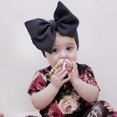 thumbnail image 1 of 7'' Big Bows Texture Top Knot For Girls Chic Kids Winter Solid Wide Headband Hair Bow 2019 New DIY Hair Accessories Head wrapWhite He Qiyong unisex, 1 of 1