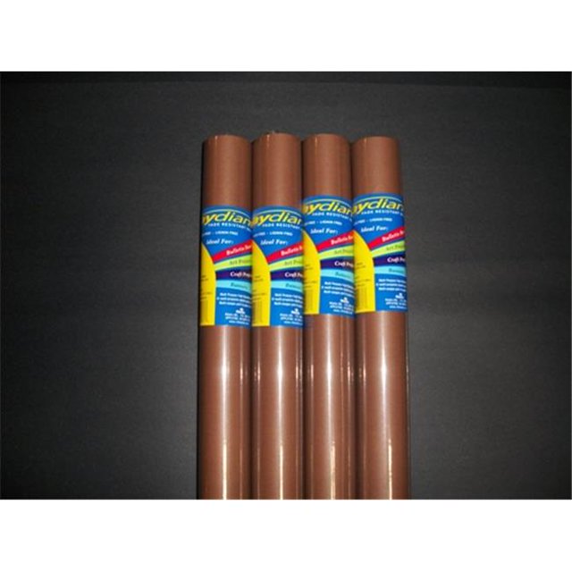 80123 RiteCo Raydiant Rouleaux d'Art Résistants à la Décoloration Marron Chaud 48 Po X 12 Pi 4 Pack