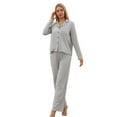 thumbnail image 3 of New fall/winter style women's long-sleeved long pants casual home wear cardigan set, suitable for wearing outside as well., 3 of 5