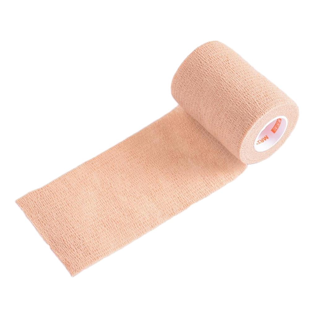 DOLITY 6xElastic Non Woven Self Adhesive Cohesive Wrap Tape Roll Skin Color 6 Pcs