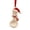 J, variant on Chef Santa Christmas Ornament, 2D Acrylic Christmas Tree Hanging Decoration, Cute Baker Santa Pendant for X‑mas Tree Holiday Party Home Decor Gift